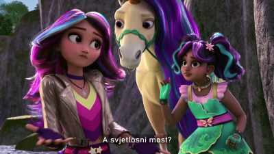 -How about a light bridge? Whoa!
-[Ava yelps] - Unicorn Academy