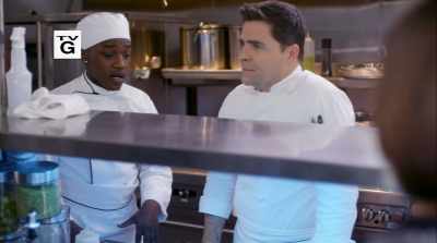 How about we do the dish with,
risotto instead? - Love on the Menu