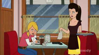 - How about this gun?
- Yup. No, wait, that's not mine. - Corner Gas Animated