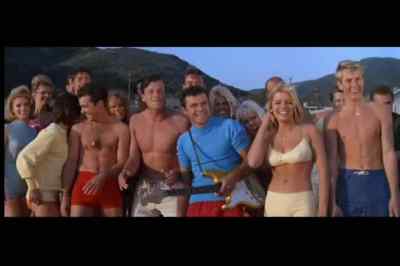 How about that?
She must've knocked him 20 feet. - Muscle Beach Party