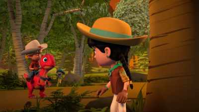 -How about you, Miguel?
-Still looking! Nothing yet! - Dino Ranch
