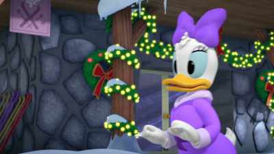 How am I gonna get down the mountain - Mickey and Minnie Wish Upon a Christmas