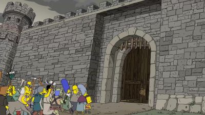 How are we
going to get over these walls? - The Simpsons