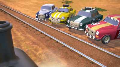 - How can a railway engine
cross a big, sandy desert? - Thomas & Friends: Big World! Big Adventures! The Movie
