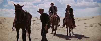 How can you side anybody
when you can't get on your horse? - The Wild Bunch