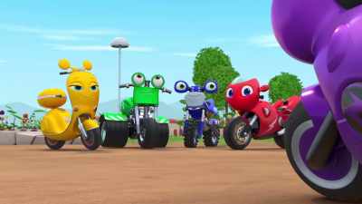 - How can such a small bike
make such a big noise? - Ricky Zoom