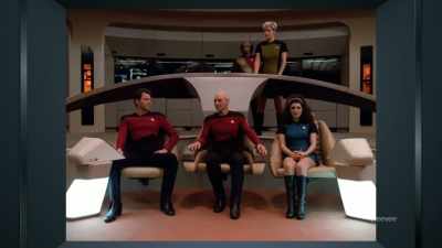 How come we didn't get
the brand-new trailers?" - The Center Seat: 55 Years of Star Trek