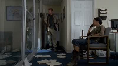 How come gorgeous over here is still standing? - The Walking Dead