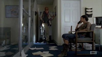 How come gorgeous over here
is still standing? - The Walking Dead