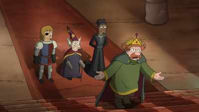 How could dragon guy just disappear?
By magic? - Disenchantment