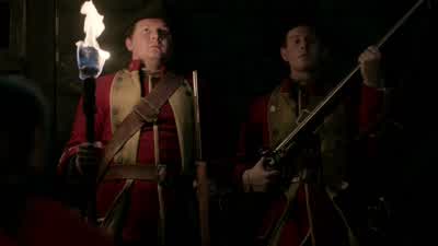 How dare you interrupt me while I'm conducting an interrogation? - Outlander