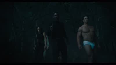 How deep of a sleeper are youI was having the most wonderful dreamIf it was you about to be eaten by King Sharkthen you're psychicI don't believe he would do thatHe has very kind eyesHungryYou bastard - The Suicide Squad