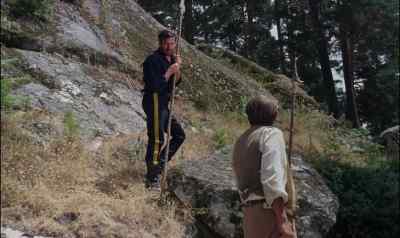 How do you expect to cut down
trees this size with a stone axe? - Mysterious Island