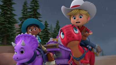 How do you slow down a giant brontosaurus? - Dino Ranch