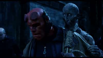 How you doin' up there IvanIf I had legs I'd kick your assWould you mind holdin' this guy for a whileHe is so negative - Hellboy