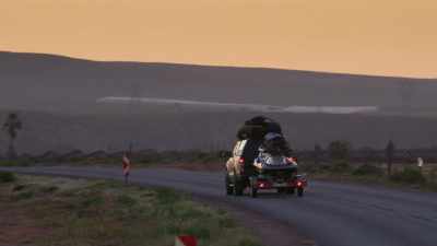 How far is the drive north
to were camp will be? - Edge of the Earth