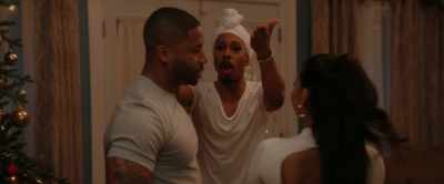 How you gonna go down, shoulder, up
if you don't have her on your shoulder? - Meet Me Next Christmas