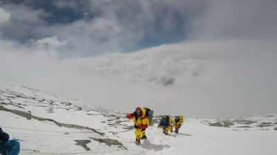 -How high did you get?
-8,400. - Kilian Jornet, Path to Everest