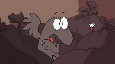 -How?
-I'll fly us up to-- - Hilda