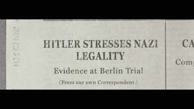How often have we heard
great leaders - Rise of the Nazis