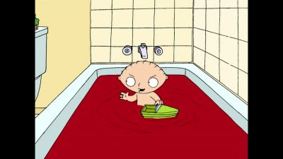 How positively delightful It's as if someone stabbed Mr Bubble - Family Guy