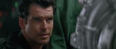 How romantic Don't you realize how absurd your position isNo more absurd than starting a war for ratings - Tomorrow Never Dies