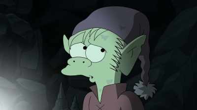 How? The two of us
could barely fit through that tunnel, - Disenchantment