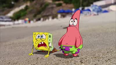 How will we ever get back to Bikini Bottom nowMAN I can take you therecool action theme playingWho are youI'm David HasselhoffHooray HoorayUh so where's your boatBoat - The SpongeBob SquarePants Movie