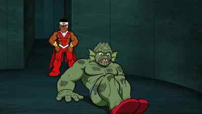 How'd that happen?
I don't even wear shoes. - The Super Hero Squad Show