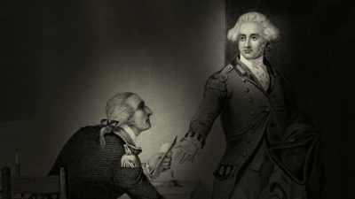 However,
André on his way back - Washington