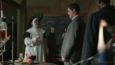 However, it's clear from the
dust patterns on the bookshelf, - Sister Boniface Mysteries