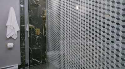 However, the trade-off here
was that huge double shower. - Renovation Resort
