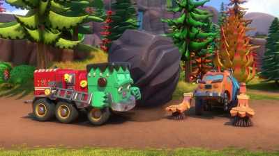 [howls triumphantly] - Mighty Monsterwheelies
