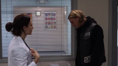 - How's he doing?
- Good. Strong-willed little guy. - Sons of Anarchy