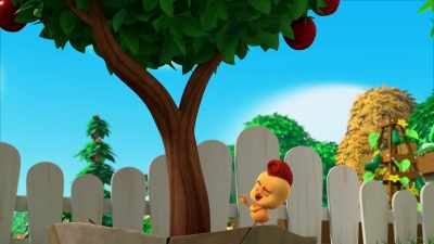 -How's it going, leaf? 'Sup, tree?
-[giggling] - The Chicken Squad