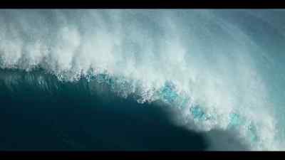 Huge swells, driven by winds,
break on the shallows, - Our Oceans