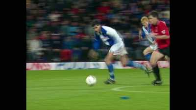Hughes. Halftime is beckoning,
but Lee Sharpe... - Fever Pitch: The Rise of the Premier League