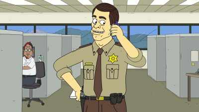 Huh?[ Cellphone rings ] - Momma Named Me Sheriff