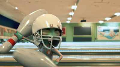 - Huh.
- [confused babbling] - Alien TV