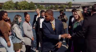 Huh? Lining up, lining up.
Go, go, go! - Love, Weddings &amp; Other Disasters