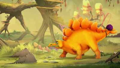 Huh? Oh, no! Quicksand! - Gigantosaurus