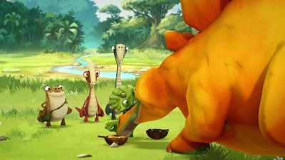 -Huh?
-Okay, - Gigantosaurus
