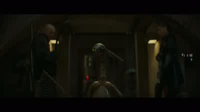 Huh? - I'll watch the door. - The Book of Boba Fett