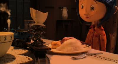 - Huh. - Another roll? - Coraline