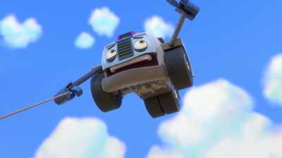 Huh? [screams] - Mighty Monsterwheelies