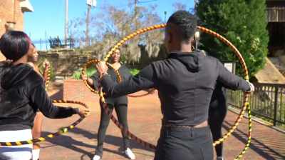 - Hula hoop. - And I goes like- - Suga Babies
