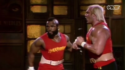 Hulk Hogan and Mr. T, they
were a last-minute replacement. - The Nine Lives of Vince McMahon