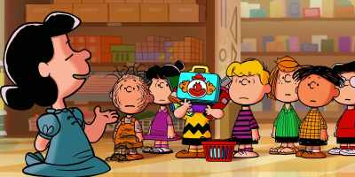 [hums "Pomp and Circumstance"] - Snoopy Presents: Lucy's School