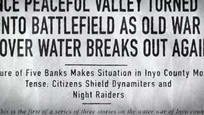 Hundreds of armed
guards were sent in. - Flood in the Desert