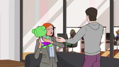 Hundreds of disgruntled,
miserable employees - Birdgirl